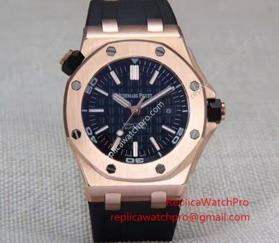 Imitation Audemars Piguet Royal Oak Rose Gold Case Bezel Watch